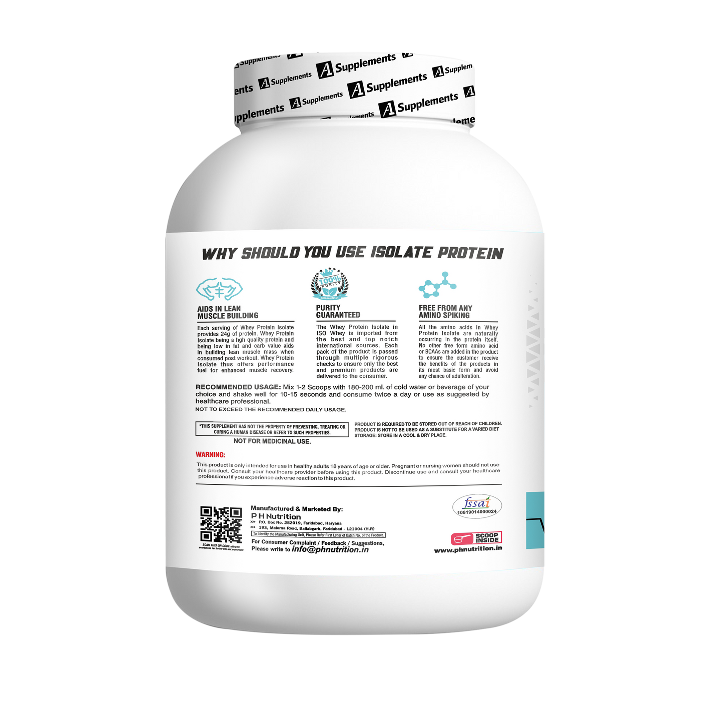 A1 Supplement Whey Protein Isolate