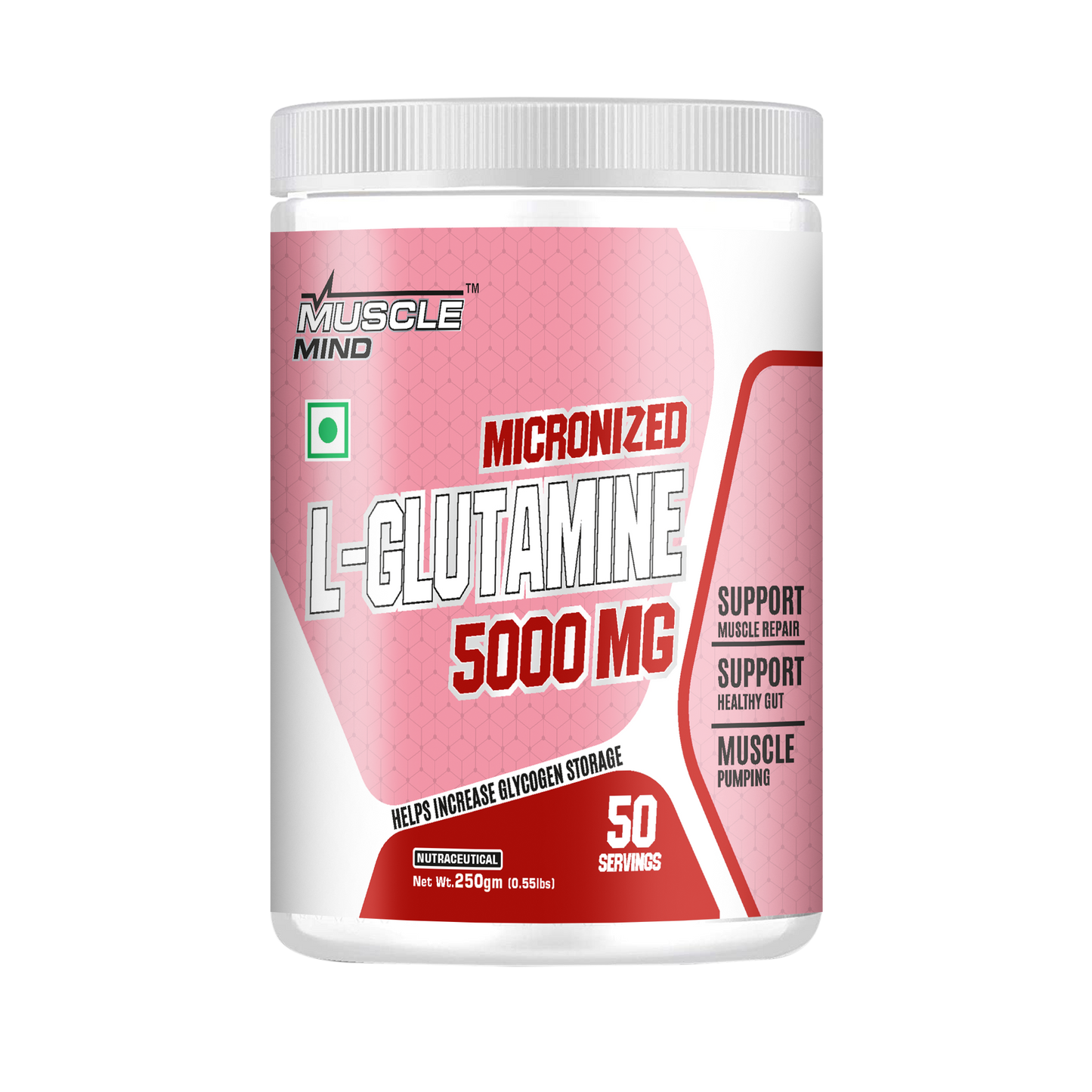 Muscle Mind Micronized L- Glutamine 5000 MG