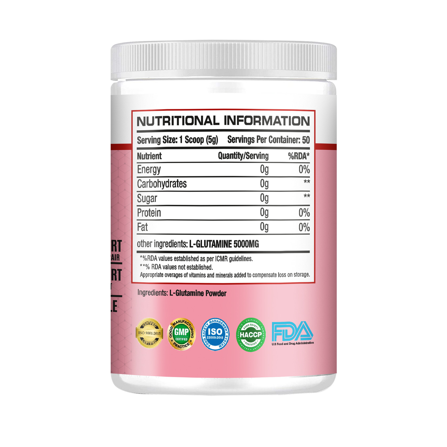 Muscle Mind Micronized L- Glutamine 5000 MG
