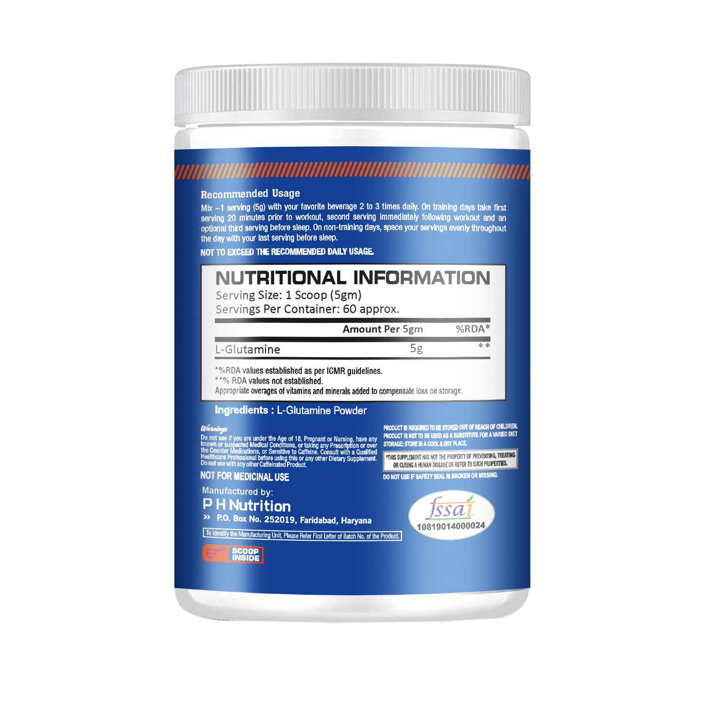 Gold Nutrition Intense Recovery L- Glutamine
