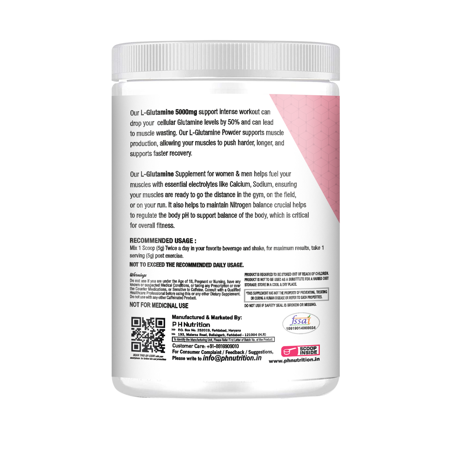 Muscle Mind Micronized L- Glutamine 5000 MG