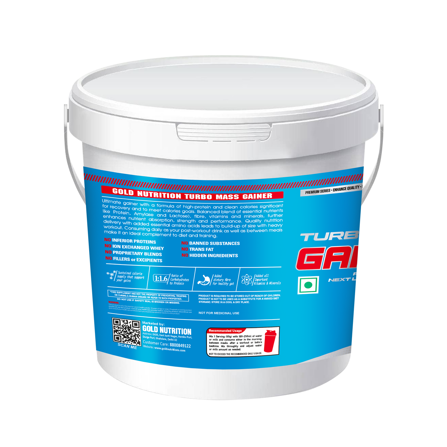 Gold Nutrition Turbo Mass Gainer