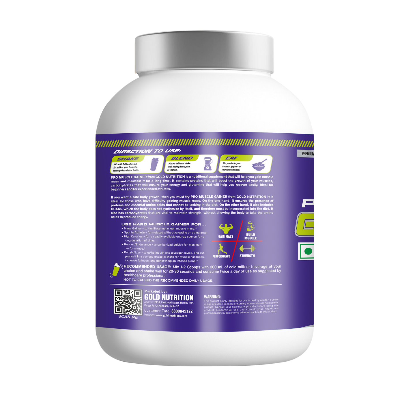 Gold Nutrition Pro Muscle Gainer