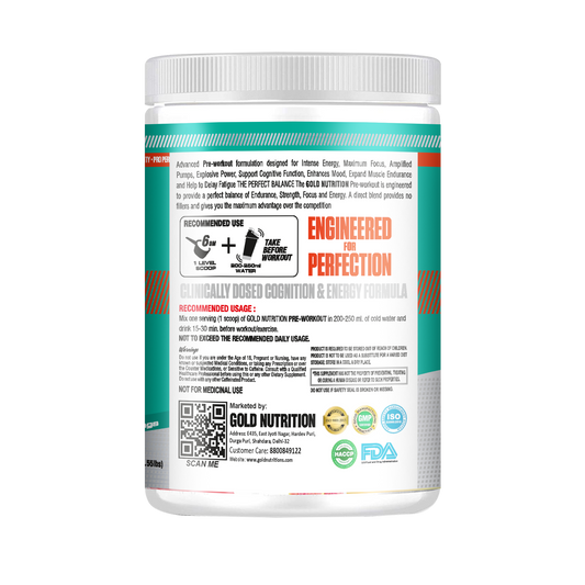 Gold Nutrition Pre Workout