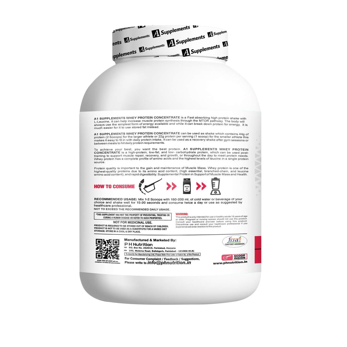A1 Supplement Whey Protein Concentrate